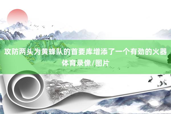 攻防两头为黄蜂队的首要库增添了一个有劲的火器体育录像/图片