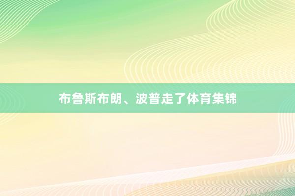 布鲁斯布朗、波普走了体育集锦