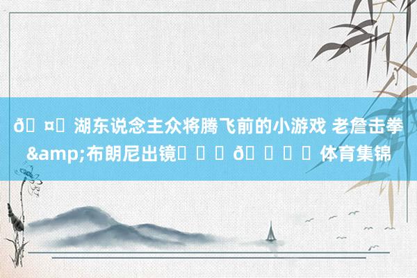 🤗湖东说念主众将腾飞前的小游戏 老詹击拳&布朗尼出镜✌✊️🖐️体育集锦