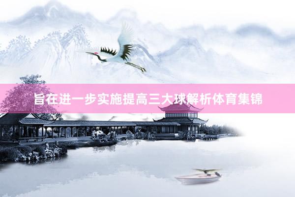 旨在进一步实施提高三大球解析体育集锦