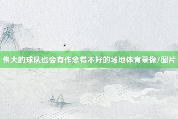 伟大的球队也会有作念得不好的场地体育录像/图片