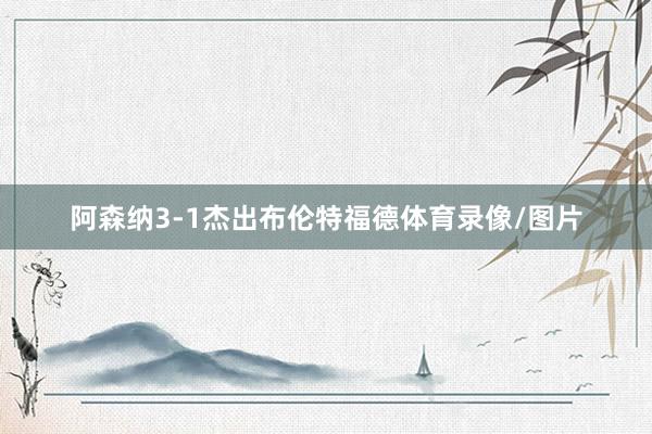 阿森纳3-1杰出布伦特福德体育录像/图片