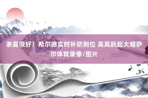 表露很好！希尔德实时补防到位 高高跃起大帽萨尔体育录像/图片