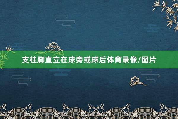 支柱脚直立在球旁或球后体育录像/图片