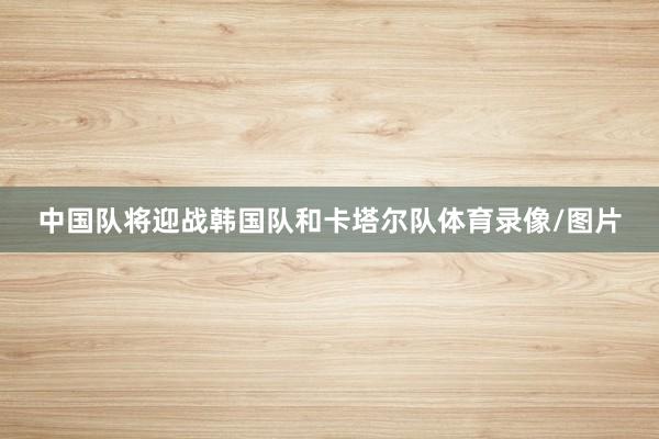 中国队将迎战韩国队和卡塔尔队体育录像/图片