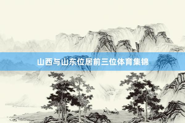 山西与山东位居前三位体育集锦