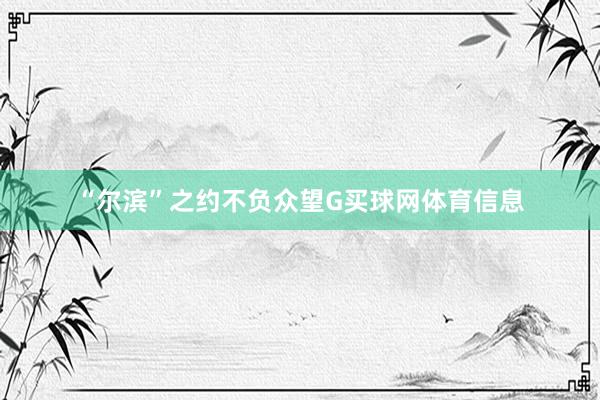 “尔滨”之约不负众望G买球网体育信息