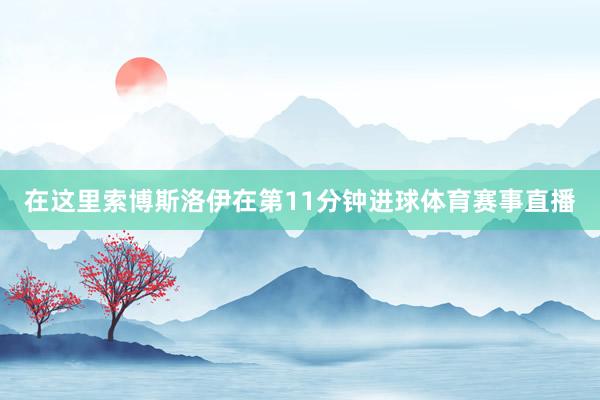 在这里索博斯洛伊在第11分钟进球体育赛事直播