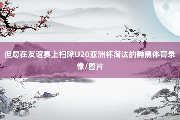 但愿在友谊赛上扫除U20亚洲杯淘汰的黝黑体育录像/图片