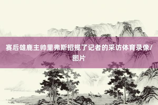 赛后雄鹿主帅里弗斯招揽了记者的采访体育录像/图片