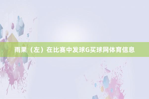 雨果（左）在比赛中发球G买球网体育信息