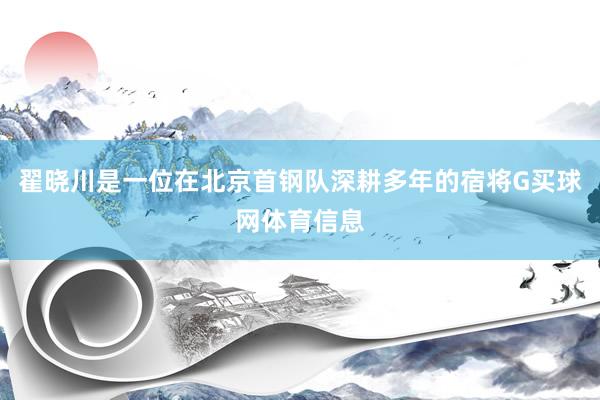 翟晓川是一位在北京首钢队深耕多年的宿将G买球网体育信息