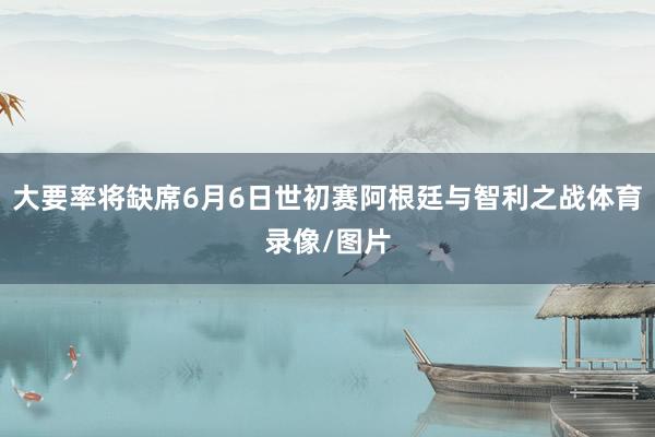 大要率将缺席6月6日世初赛阿根廷与智利之战体育录像/图片