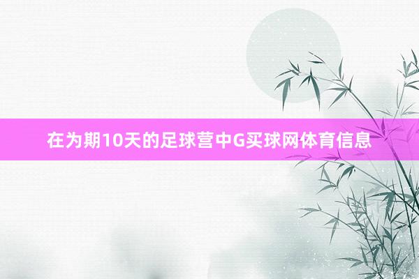 在为期10天的足球营中G买球网体育信息