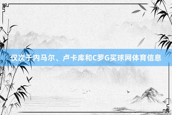 仅次于内马尔、卢卡库和C罗G买球网体育信息