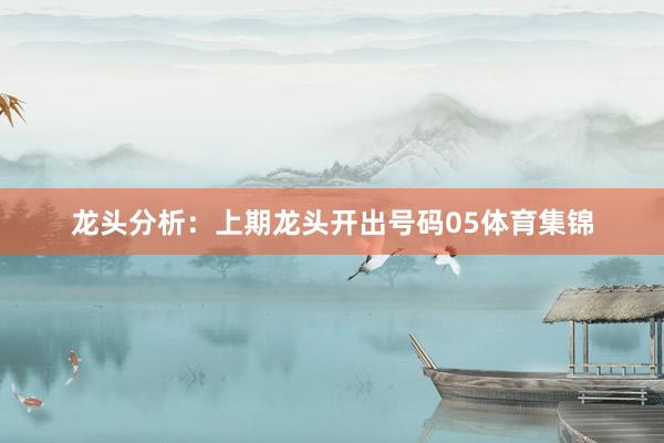 龙头分析：上期龙头开出号码05体育集锦