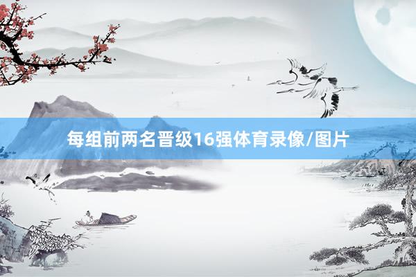 每组前两名晋级16强体育录像/图片