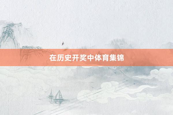 在历史开奖中体育集锦